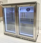 Double Doors Back Bar Refrigerator For Beverage Cooling Bottom Mount Type