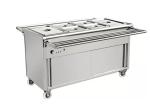 SS Buffet Server Electric Food Warmer Commercial Push Type Bain Marie Cabinet