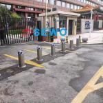 Anti-Crash Automatic Bollards Hydraulic Rising Steel Bollard with Reflective