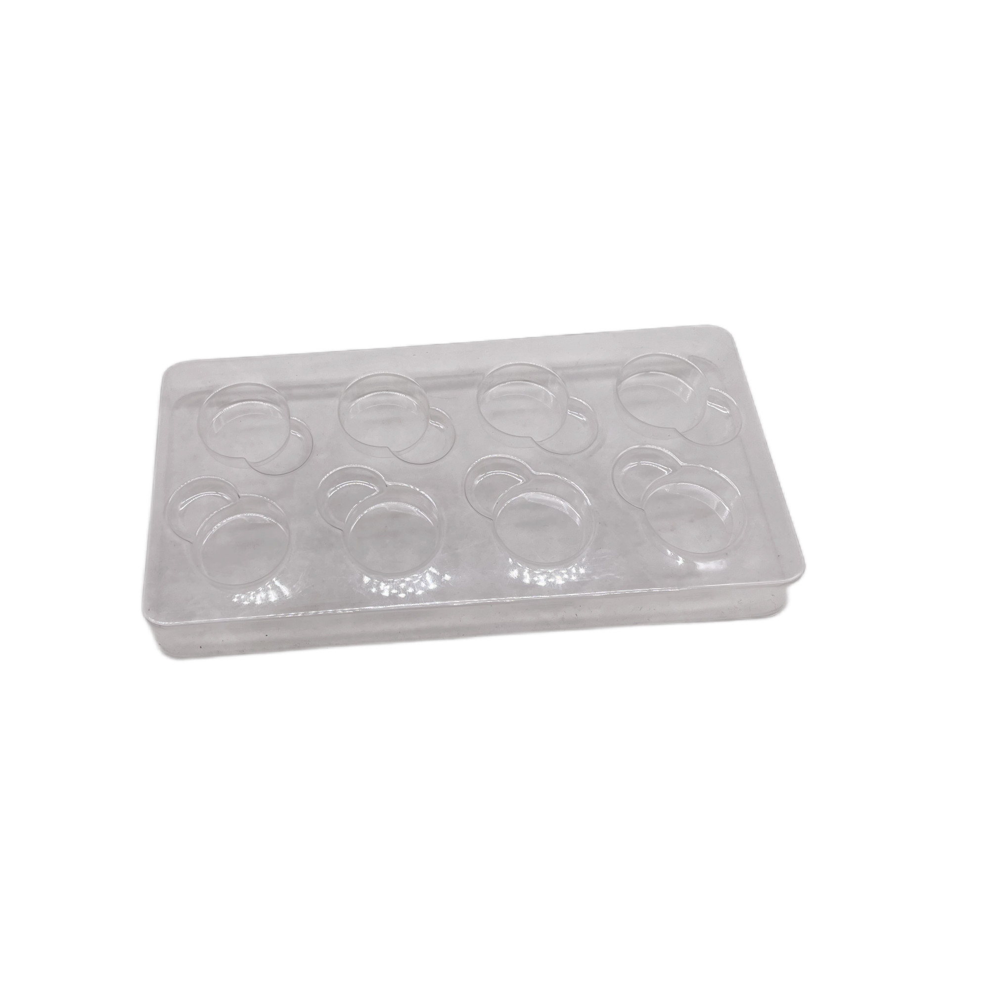 8 Pcs Sweet Paper Box Chocolate Gift Packaging Box With Plastic Clear Inner