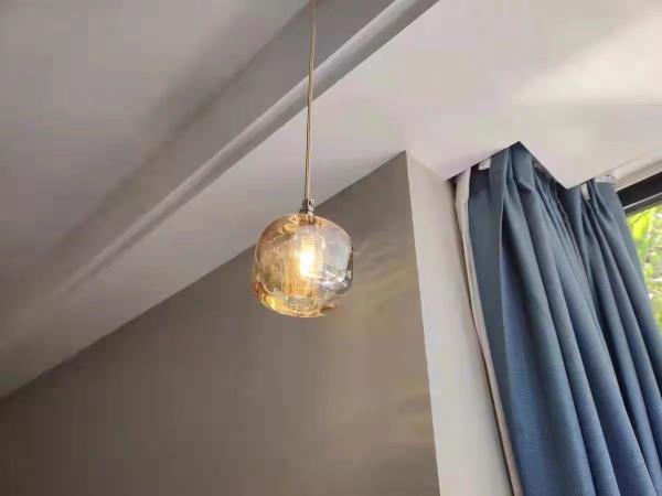 Apple Shape Modern Light Luxury Bedroom Bedside Chandelier Creative Restaurant Bar Lamp