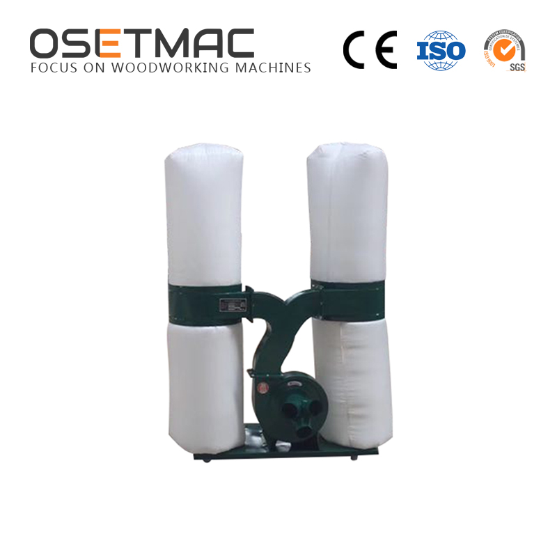 Long Service Life Double Barrel Dust Collector 2.2kw Conveyor Motor for Woodworking