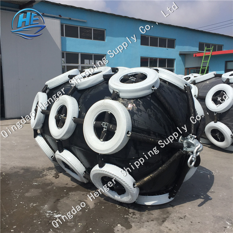 1.7*3m 50kpa BV/SGS Certificated Pneumatic Rubber Fender For Ship And Dock
