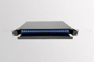 Wholesale SC / UPC Blue 24 Core Fiber Optic Patch Panel 19 Inch Rack Mounted from china suppliers