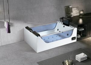 China 2 Person Jacuzzi Bath Tub Bubble Soaking Massage Freestanding With TV on sale