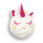 Furry Friendz Plush Unicorn Inflatable Ball Toy White 9 inch for Your Little