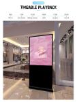 55 Inch Indoor LCD Display Touch Screen Kiosk 1920x1080 2k Android Display Floor