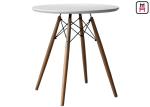 Round Eames Molded Plywood Coffee Table , MDF Dining Table Top Beech Wood
