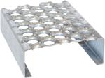 Anti - Skid Punching Plate Mesh , Aluminum Perforated Metal Walkway