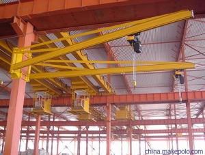 China BZ0.5 To BZ8 Dock Wall Travelling Jib Cranes Long Movement Without Floor Space on sale