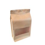 sac en papier kraft brun avec fenetre depolie
