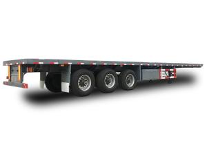 Wholesale BPW 3 Axle Flatbed Semi Trailer 16000mm 20 Foot Trailer from china suppliers