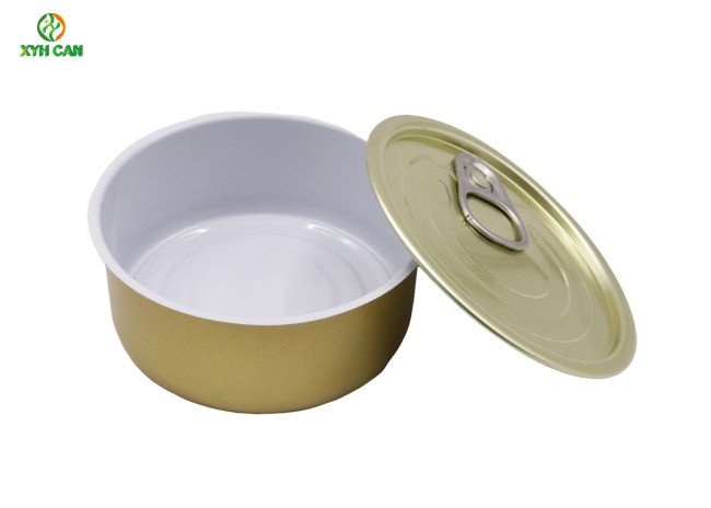 CMYK 4C 0.19mm Tinplate Round Tin Cans for Food Container Offset Printing
