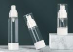 15ml 30ml 50ml AS Transparent Plastic Airless Bottles Silkscreening Printing