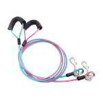 Multifuncional Heavy Duty Wire Dog Leash Pet Collar Rope Strong TPU Coated