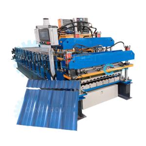 Wholesale IBR Roof Sheet / Corrugated Roof Sheet Roll Forming Machine 4 - 6m/Min from china suppliers