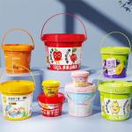 Customized Logo IML Food Packaging Bucket for Peanut Butter Sauces and Cotton