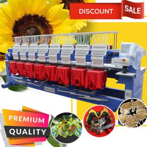 Wholesale HOLiAUMA best 8 head cap t-shirt flat computerzied embroidery machine for sale in guangzhou with barudan embroidery mach from china suppliers
