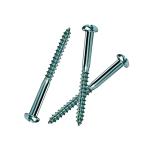 Zinc Plated Steel Oval Head Wood Screws Pan Head Slotted Drive Furniture Screws
