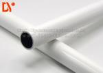 Grey / White Color Lean Coated Steel Pipe , Cold Rolled Pe Steel Pipe Glossy