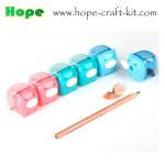 Various Colors Manual pencil sharpener 3.5cm Kids Children Stationery Supplies