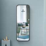 Dimmable Lighting Full Length Bedroom Mirror Moisture Resistant Copper Free