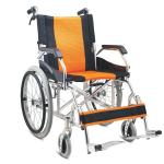 Orange Lightweight Aluminum Manual Wheelchair 863L Fit Up Armrest