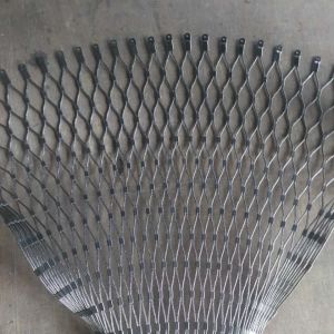 China stainless steel wire rope mesh fence netting for balustrade/stairs safety rope mesh on sale