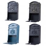 Outdoor Retro Vintage European Aluminum Diecast Wall Mounted Mail Box Post Box