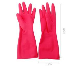 Wholesale Red 30cm Latex Household Glove Indoor Locked Lining Latex Chemical Gloves from china suppliers