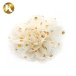 Customized Popular Style Shoe Lace Flowers 85*85mm Cotton / Polyester / Chiffon