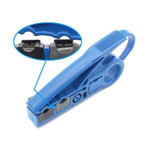 Wholesale Bule One Piece Construction Two Blades Model Coax Coaxial Cable Cutter Stripper from china suppliers