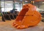 EX1800 Hitachi Excavator 8 Cubic Meter Rock Bucket With Hardox 500 Wearable