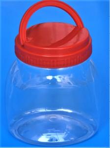 Wholesale PET Material Transparent Plastic Jar With Colorful Cover Large Capacity from china suppliers
