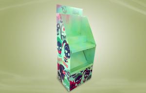 Wholesale Green custom product Cardboard Display Stands , corrugated floor display Glossy Finish from china suppliers