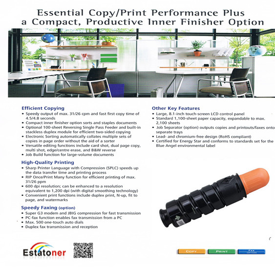 NPG55 Canon Copier Toner , Black Canon Copy Machine Toner For IR1730i / 1740i / 1750i