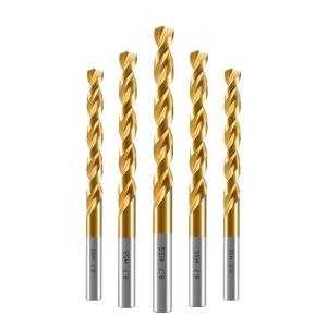 Wholesale Titanium Plated Straight Handle Twist Drill Woodworking Opener Drilling Drill Bit Plastic Box Set Accessories from china suppliers