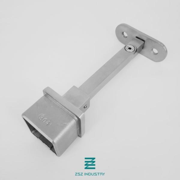 Stainless Steel 304 / 316L Handrail Brackets Wall Bracket For Flat Satin