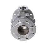 Straight Through Type High Platform 304 316 Stainless Steel Flange Ball Valve