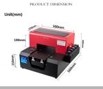 Commercial A3 UV Flatbed Printer Uv Ink Printer For TPU Glass Metal Wooden