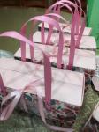 Ribbon Bow Floral Kraft Paper Shopping Bag Clothes Footwear Packaging Box