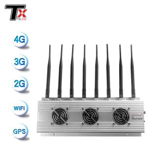 Wholesale 8 Channel Signal Jammer 3 Cooling Fans 2G 3G 4G 5G WiFi Signal Blocker from china suppliers