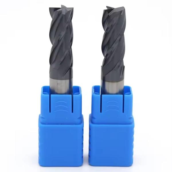 4F Flutes Round Nose Milling Cutter Diamond Coated Solid Carbide End Mill for