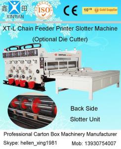 Semi Automatic Corrugated Box Making Machine 4 Color Carton Flexo Printer