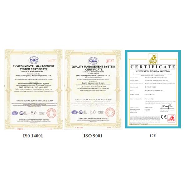 Popular 3D embossing Waterproof 145*21mm WPC decking floor