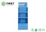 Advertising Portable Cardboard Floor Displays Stands Corrugated Display With 3
