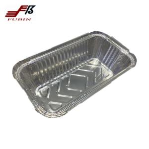 Wholesale Rectangle 21.98Oz Silver Foil Container With Cover Corrosion Resistance from china suppliers