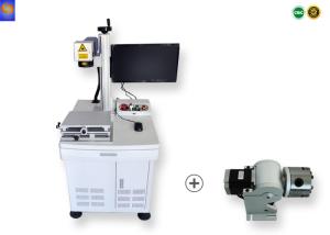Wholesale Color Mopa Fabric Laser Marking Machine , 3D Laser Engraving Machine For Metal from china suppliers