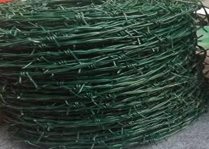 China PVC Coated Galvanized Barbed Wire Farm Fence 2.0mm OEM / ODM Accepted on sale
