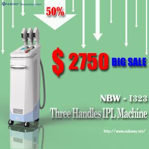 Wholesale big promotion three handle IPL hair removal beauty machines for wrinkles and acne from china suppliers